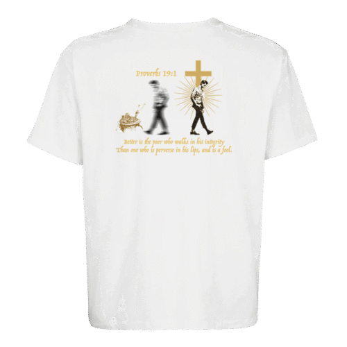 Proverbs 19:1 | Unisex Oversized T-shirt